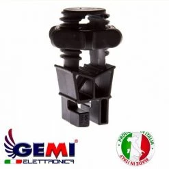 GEMIELETTRONICA 100 Isolateurs Pour Piquets En Fer Clôture Électrique Clôture Électrifiée Pour Animaux Sangliers Chien Vaches Chevaux