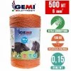 GEMIELETTRONICA FIL DE CLÔTURE ÉLECTRIQUE Clôture Électrifiée 500 MT 6 Mm² Pour Animaux Chevaux Chiens Sangliers Vaches Porcs Poules Gemi Elettronica