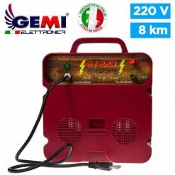 GEMIELETTRONICA ELECTRIFICATEUR De Clôture Électrique Clôture Électrifiée 8 Km Extra Fort 220 VOLTS E/220 Pour Animaux Chevaux Chiens Sangliers Vaches Porcs Poules -Clôture électrique Soldes Boutique 14942941 3