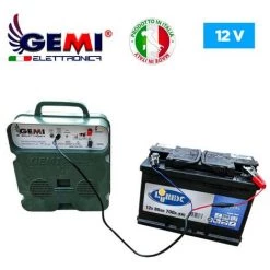 GEMIELETTRONICA ELECTRIFICATEUR De Clôture Électrique 5 Km Double Alimentation (Batterie)12V / 220V Clôture Électrifiée B/12 Extrafort Pour Animaux Chevaux Chiens Sangliers Vaches Porcs Poules Gemi Elettronica -Clôture électrique Soldes Boutique 14942945 4