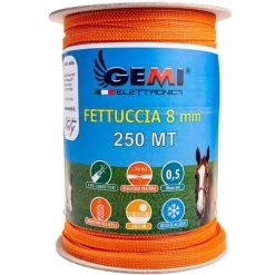 GEMIELETTRONICA Ruban DE CLÔTURE ÉLECTRIQUE Clôture Électrifiée 400 MT 8 Mm Pour Chevaux Chiens Vaches Porcs Poules Gemi Elettronica