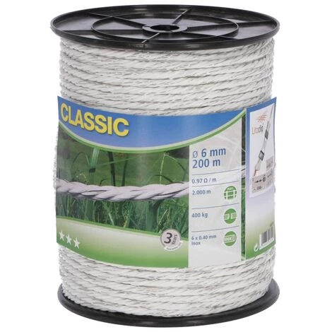 Neutral Corde De Clôture électrique Classic 200 M Blanc - Blanc 1 Neutral Corde De Clôture électrique Classic 200 M Blanc - Blanc