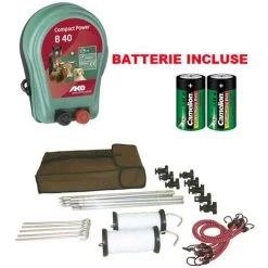 AKO Kit Pour Clôture électrique Portable Pour Trekking CORRAL TRAVEL KIT Poids Total De 3 Kg