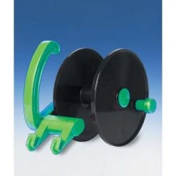 PULSARA Enrouleur Pour Sangle, Corde Et Fil De Polyéthylène De 200m Avec Manivelle Et Crochet Pour L'accrocher à La Clôture