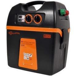 GALLAGHER Chargeur De Batterie B100 9V/12V Professionnel Pour Clôtures Jusqu'à 3km Pour Chevaux, Animaux De Ferme Et Animaux Sauvages
