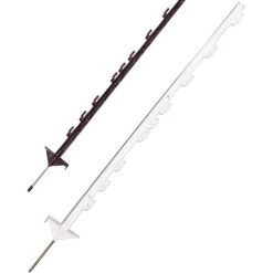 Piquet De Grève Couleur Terre: Gallagher Piquets De Grève En Plastique Professionnel Avec 9 Isolateurs Numérotés Hauteur 1 M Paquet De 10 Pièces