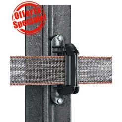 20 Isolateurs De Bande: Isolateur De Ligne Professionnel Gallagher Pour Ruban Turboline Jusqu'à 40mm Avec Inserts En Caoutchouc Pour éviter Le Glissement De La Bande