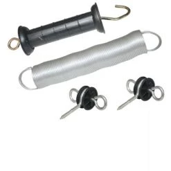 CORRAL Kit De Clôture Sans Batterie: SET RECEPTION ELECTRIQUE Complet Avec électrificateur, Fil, Barrière Avec Ressort Pour Portail, Plaque Et 20 Piquets -Clôture électrique Soldes Boutique 23876421 5