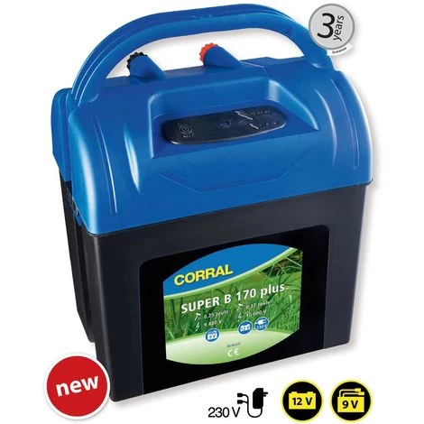 CORRAL Ensemble De Clôture Avec Batterie: SET RECEPTION ELECTRIQUE Complet Avec électrificateur, Câble, Barrière Avec Ressort Pour Portail, Plaque Et 20 Piquets 2 CORRAL Ensemble De Clôture Avec Batterie: SET RECEPTION ELECTRIQUE Complet Avec électrificateur, Câble, Barrière Avec Ressort Pour Portail, Plaque Et 20 Piquets – Image 2