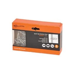 GALLAGHER Clip Pour Poteaux En Fibre De Verre Diamètre 10 Mm - 25 Pièces