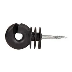 GALLAGHER PETIT ISOLATEUR 25 PCS: Isolateur Annulaire Avec Vis Pour Poteaux En Bois 25 Pièces