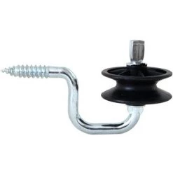 NSC Isolateur D'angle Pour Corde Et Fil Avec Roue Pivotante Et Vis En Bois Paquet De 10 Pièces