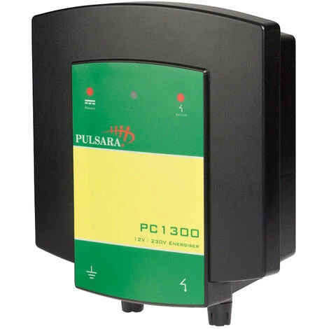 PULSARA PC1300 Batterie 12V Et Courant électrique 220V Pour Clôtures Jusqu'à 3 Km Pour Chevaux, Chiens Et Animaux De Ferme 1 PULSARA PC1300 Batterie 12V Et Courant électrique 220V Pour Clôtures Jusqu'à 3 Km Pour Chevaux, Chiens Et Animaux De Ferme