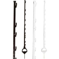 Piquet De Grève Blanc: Gallagher Piqueteur Professionnel Avec 11 Isolateurs Hauteur 1,55 Mt Paquet De 5 Pièces