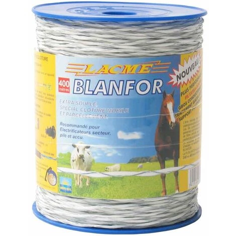 LACME Fil Blanfor 400 : Souple, ø 2,2mm, 2 Conducteurs Acier Galva § 0,50mm - 400m 1 LACME Fil Blanfor 400 : Souple, ø 2,2mm, 2 Conducteurs Acier Galva § 0,50mm - 400m