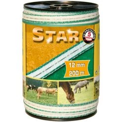 Kerbl Ruban De Clôture électrique Star PE 200 M 12 Mm - Blanc