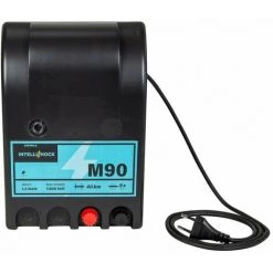 HORIZONT Poste De Clôture électrique M90 à Leds, Secteur 230 V, 0.9 J