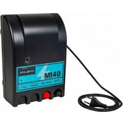 HORIZONT Poste De Clôture électrique M140 à Leds, Secteur 230 V, 1.4 J