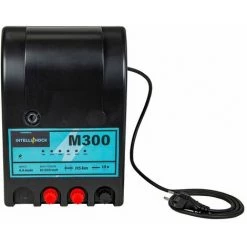 HORIZONT Poste De Clôture électrique M300 à Leds, Secteur 230 V, 3 J