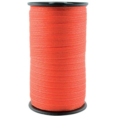 NSC Bande Rouge Pour Clôture électrique De 2 Cm En Rouleau De 200 M Avec 4 Conducteurs Acier 0.16 Mm 1 NSC Bande Rouge Pour Clôture électrique De 2 Cm En Rouleau De 200 M Avec 4 Conducteurs Acier 0.16 Mm