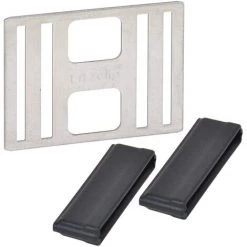 CORRAL LITZCLIP LOT DE 5 CONNECTEURS UNISEXES EN ACIER INOXYDABLE 40 MM TRANSPARENT 40 MM CRL1010