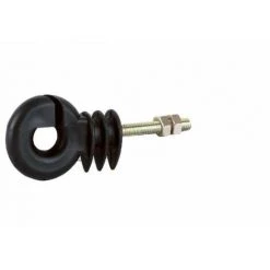 LEM SELECT Isolateur Noir Annulaire à Tige Filetée 30 Mm M6 (Lot De 10 )