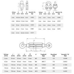 Seilwerk STANKE Câble D’acier Galvanisé Gainé (couche PVC) 5m Diamètre 2mm 1x19, 8x Cosse-coeur, 16x Serre-câble à étrier - SET 3 -Clôture électrique Soldes Boutique 36368871 4