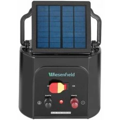 WIESENFIELD Électrificateur De Clôture Solaire Batterie 6 V Électrificateur 20 Km 1,2 J - Noir, Blanc, Gris -Clôture électrique Soldes Boutique 45349099 3