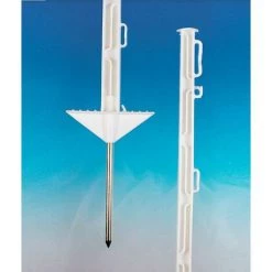 PULSARA Picchetti Blu: Piquets En Plastique Hauteur 1.05m Pour Clôtures électrifiées Paquet De 10 Pièces Couleur Blanc Ou Vert