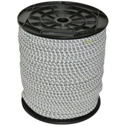 Kerbl Corde De Clôture électrique En Caoutchouc 50 M 7 Mm 441891 - Noir