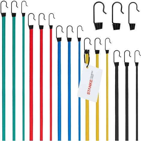 Seilwerk STANKE Crochets ? Ressort Pour Tendeurs En Caoutchouc 6 Mm Cordes D'arrimage élastiques Pour Bagages Et Bâches, 10 Unités 1 Seilwerk STANKE Crochets ? Ressort Pour Tendeurs En Caoutchouc 6 Mm Cordes D'arrimage élastiques Pour Bagages Et Bâches, 10 Unités