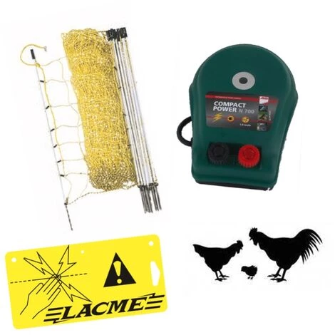 AGRIZONE Kit Clôture Filet électrique 1 AGRIZONE Kit Clôture Filet électrique