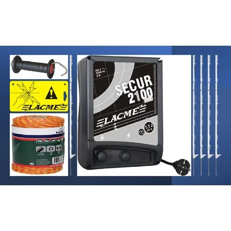 AGRIZONE Kit Clôture électrique Sur Secteur 1 AGRIZONE Kit Clôture électrique Sur Secteur