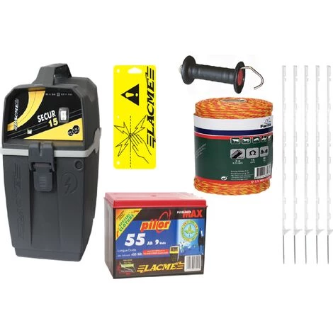 AGRIZONE Kit Clôture électrique Sur Pile 1 AGRIZONE Kit Clôture électrique Sur Pile