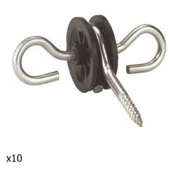 Insprovette Double Isolant Pour Filetage, Poteau En Bois, Sac 10 Isolants