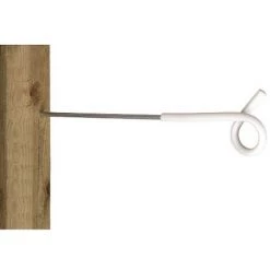 INSPROVET Insolorateur D'inspecte Pour Queue De Porc, Blanc, Poteau En Bois, Avec Vis De 25 Cm
