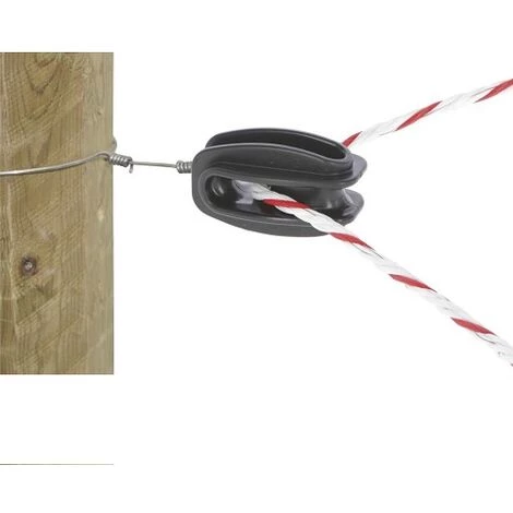 INSPROVET Ind_pousser Isolant Pour Fil D'angle, Noir, Avec Trou, Sac 25 Isolateurs 2 INSPROVET Ind_pousser Isolant Pour Fil D'angle, Noir, Avec Trou, Sac 25 Isolateurs – Image 2