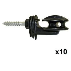 Insprovette Isolant Pour Le Fil D'angle, Vis, Avec Trou, Sac 10 Isolateurs