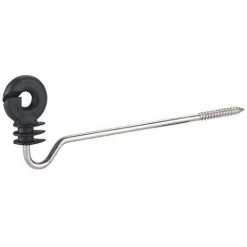 INSPROVET Ind_pape Isolant Pour Le Fil, 22 Cm, Noir, P»le En Bois