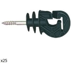 Insprovette Insulateur De Fil Pour Filetage / Ruban Adh_sif, 20 Mm, P»le De Bois, Sac 25 Isolateurs