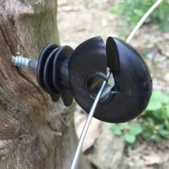 CHANCEY Isolateur à Anneau à Visser, 50 Pièces/Jeu Isolant à Anneau à Vis Noir Pour Clôture Électrique Accessoires Pour Poteau De Bois Protection Contre Le Soleil, Protection Contre La Pluie,SEMAket -Clôture électrique Soldes Boutique 56773375 5