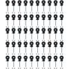 CHANCEY Clou D'isolation De Clôture D'électron De Fil, 50 Pcs Isolateur De Clôture électrique Vis Dans Les Accessoires De Clôture électronique D'isolateur Pour L'élevage D'animaux,SEMAket,noir