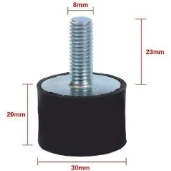 Fei Yu L'isolateur En Caoutchouc 4pcs Monte Les Bobines Anti-vibration M6 / M8 Pour La Voiture De Bateau (taille: M8) -Clôture électrique Soldes Boutique 58083374 3