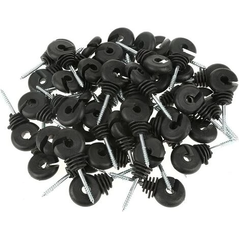 CHANCEY Isolateur De Clôture électrique,SEMAket 50Pcs Isolateurs à Anneau à Visser Accessoires De Clôture Électrique Pour Poteau En Bois 1 CHANCEY Isolateur De Clôture électrique,SEMAket 50Pcs Isolateurs à Anneau à Visser Accessoires De Clôture Électrique Pour Poteau En Bois