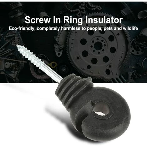 CHANCEY Isolateur De Clôture électrique,SEMAket 50Pcs Isolateurs à Anneau à Visser Accessoires De Clôture Électrique Pour Poteau En Bois 2 CHANCEY Isolateur De Clôture électrique,SEMAket 50Pcs Isolateurs à Anneau à Visser Accessoires De Clôture Électrique Pour Poteau En Bois – Image 2