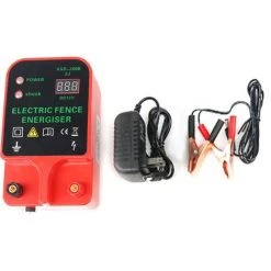 SUPERSELLER Clôture électrique Pour Bétail, Animaux étanches, électrificateur De Clôture, Haute Puissance, 2 Modes D'alimentation Pour Ferme Avicole
