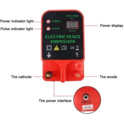 SUPERSELLER Clôture électrique Pour Bétail, Animaux étanches, électrificateur De Clôture, Haute Puissance, 2 Modes D'alimentation Pour Ferme Avicole -Clôture électrique Soldes Boutique 62874663 3