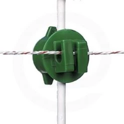 GALLAGHER Isolateur à écrou Vert ø6-14mm à Visser Sur Piquet En Fer