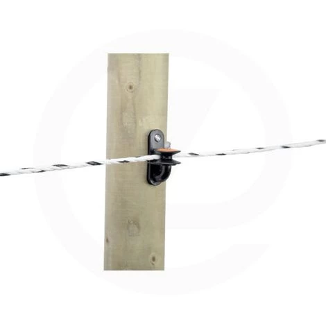 GALLAGHER Isolateur D'angle à Poulie à Fixer Sur Piquet En Bois 1 GALLAGHER Isolateur D'angle à Poulie à Fixer Sur Piquet En Bois