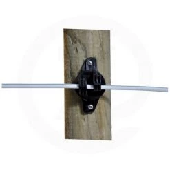 GALLAGHER Isolateur Soutien W Noir Super Pour Ruban à Fixer Sur Piquet En Bois